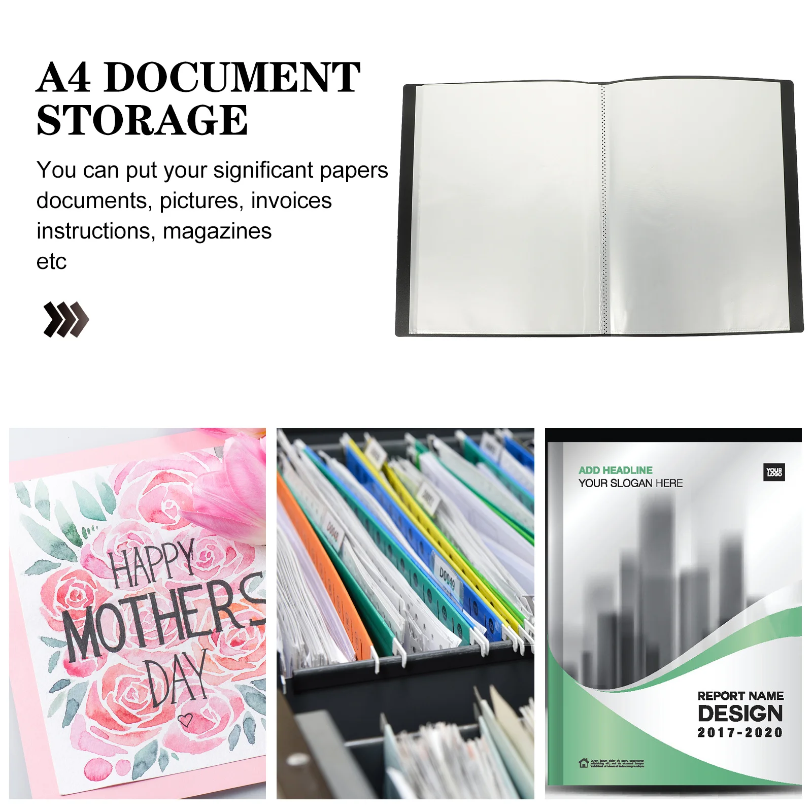 

File Folder Organizer Large Capacity Multi Layer Expanding Document Storage Pouch for Office School Receipt Organizer Portable