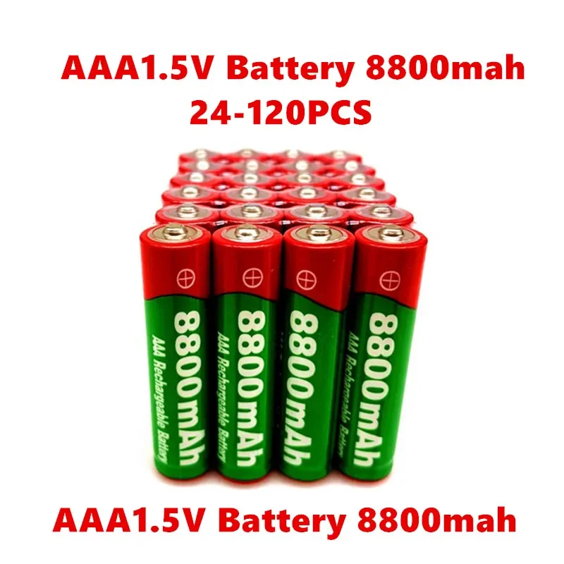 2024 NEW 1.5V AAA rechargeable battery 8800mah AAA 1.5V New Alkaline Rechargeable batery for led light toy mp3wait+free shipping