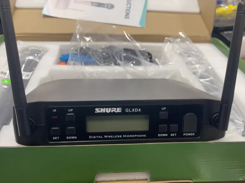 오리지널 쉘러 GLXD4 SM58 무선 마이크 초고주파 다이나믹 전문 파티 무대 노래방 마이크