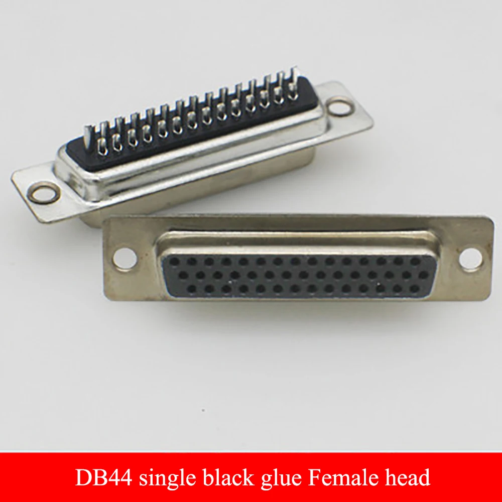 1PCS DB44 female MALE serial port CONNECTOR plug-in board type D-Sub CONNECTORS 44pin plug jack Adapter 3 Rows 44 PIN 44p