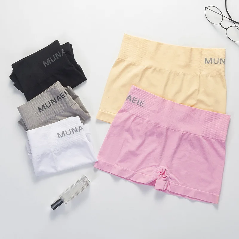 

Women Seamless Letter Safety Short Pants Panties Anti Exposure Underwear Casual Ventilate Soft Sports Fitness Yoga