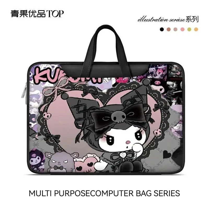 

Sanrio Kuromi Stitch Laptop Bag Cute Large Capacity Tablet Organizer Cartoon Handbag Laptop Case 15in 13in 14in 16in Laptop Bag