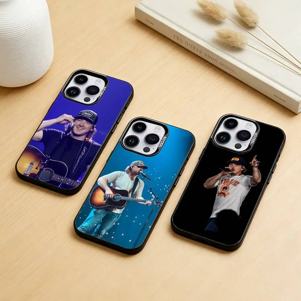 

Singer Morgan Wallen Phone Case Color Silver Shell For IPhone 17 16 15 14 13 12 11 Pro Max Plus