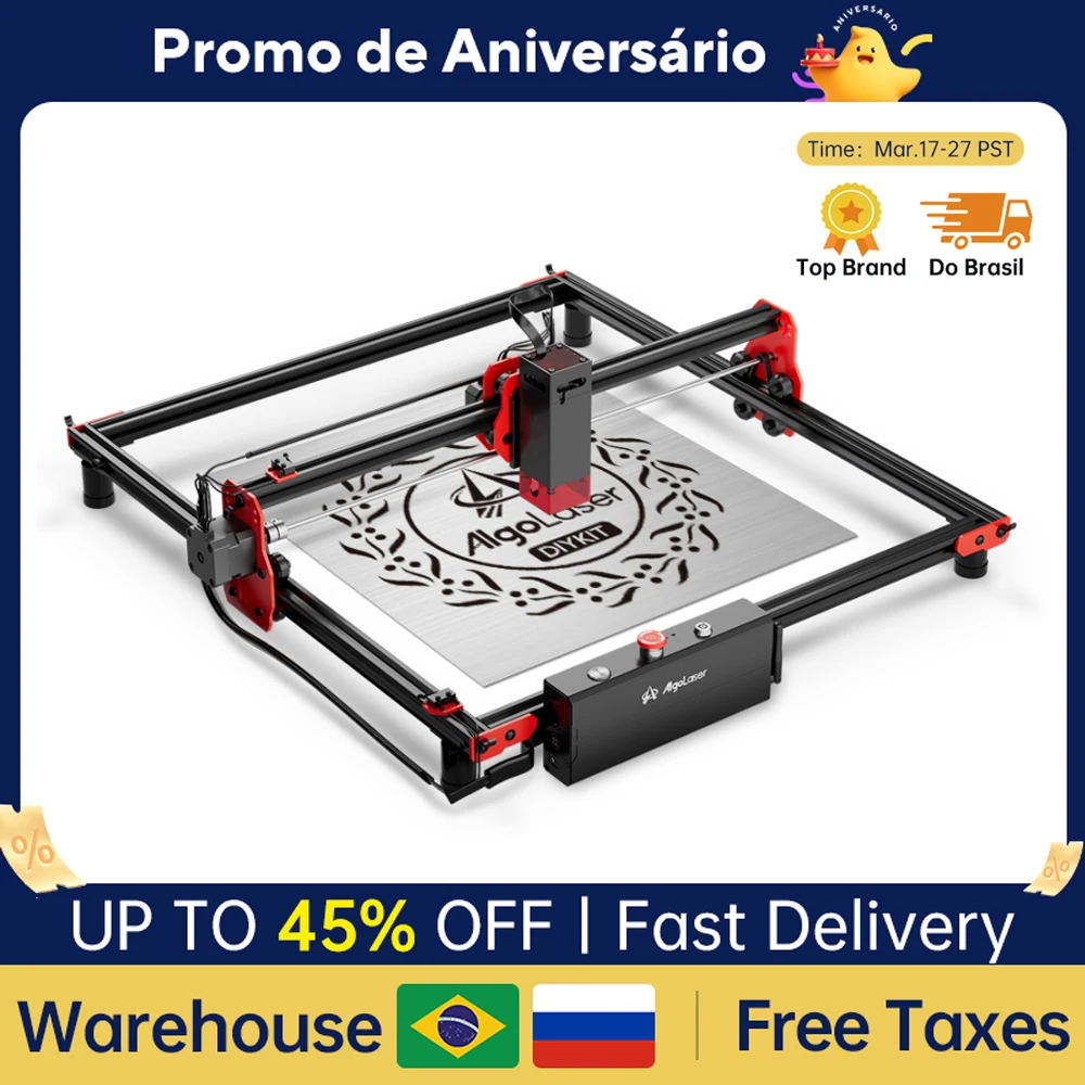 Algolaser Máquina de Corte de Diodo Faça Você Mesmo Kit Gravador a Laser Máquinas de Gravura de Alta Precisão w w 10 w 20w Saída