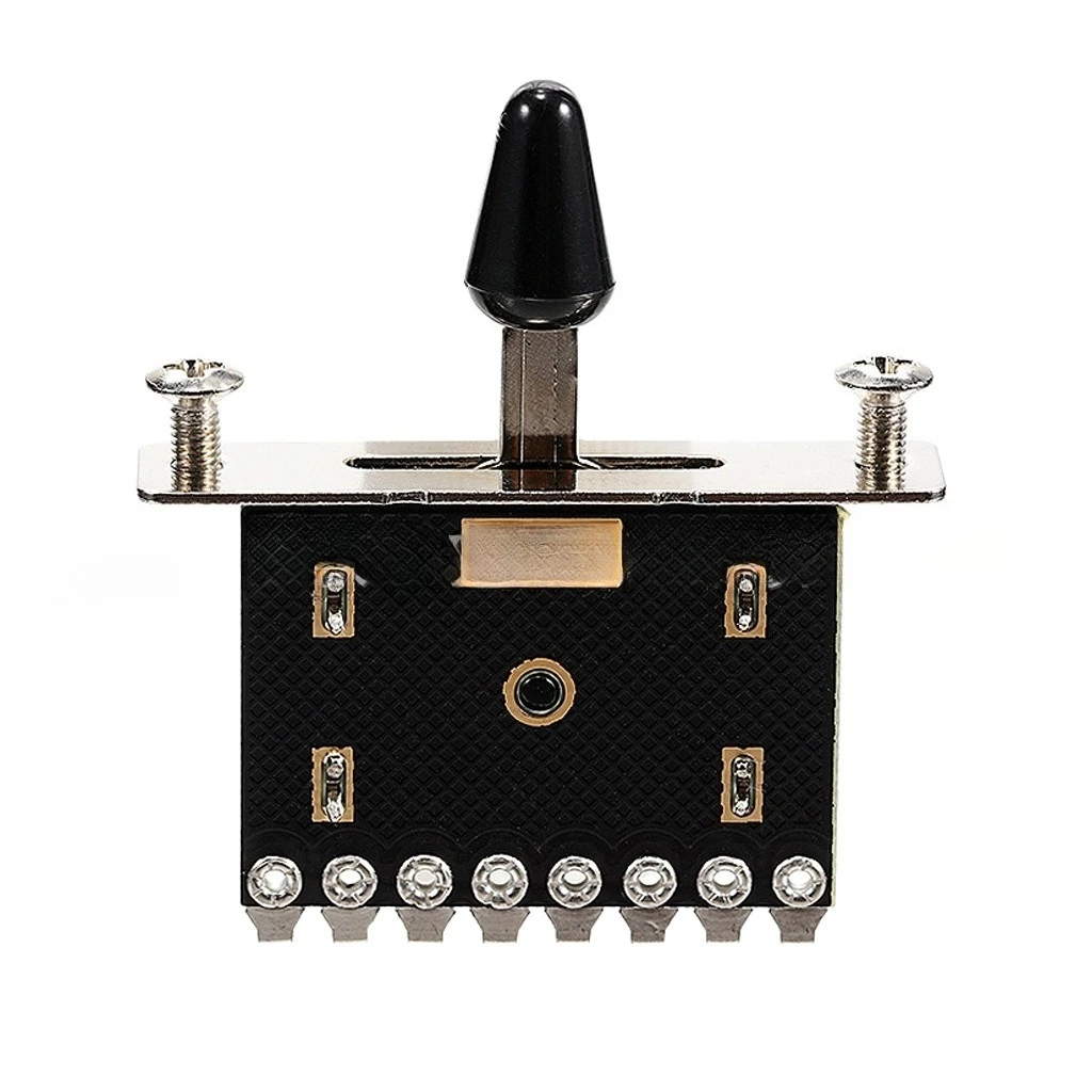 Electric Guitar 5-Way Selector Switch Black Knob 5 Position Pickup Toggle Switch Fit Stratocaster ST Guitar Circuit Hardware