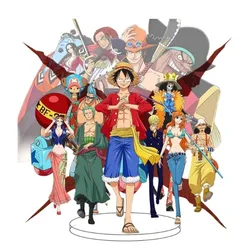 New One Piece Animation Peripheral Desktop Ornaments Luffy Pirates Legion Creative Acrylic Stand Birthday Holiday Gift Wholesale