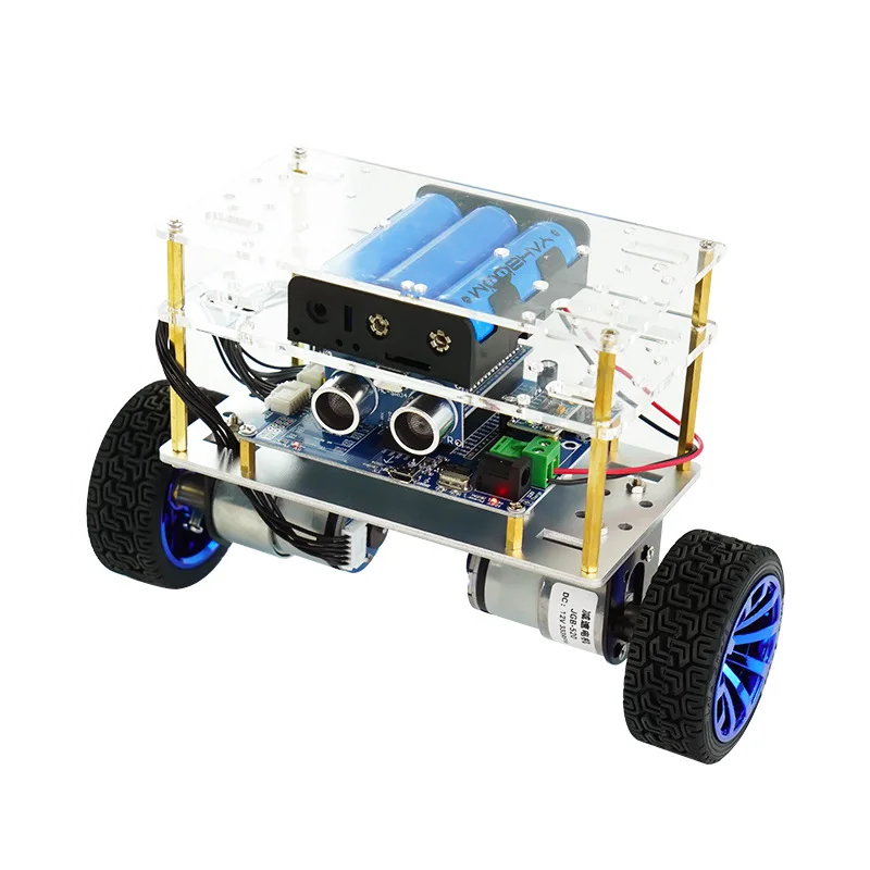 STM32 intelligent balancing car two wheels single-chip microcontroller self balancing competition dev. ultrasonic obstacle avoid