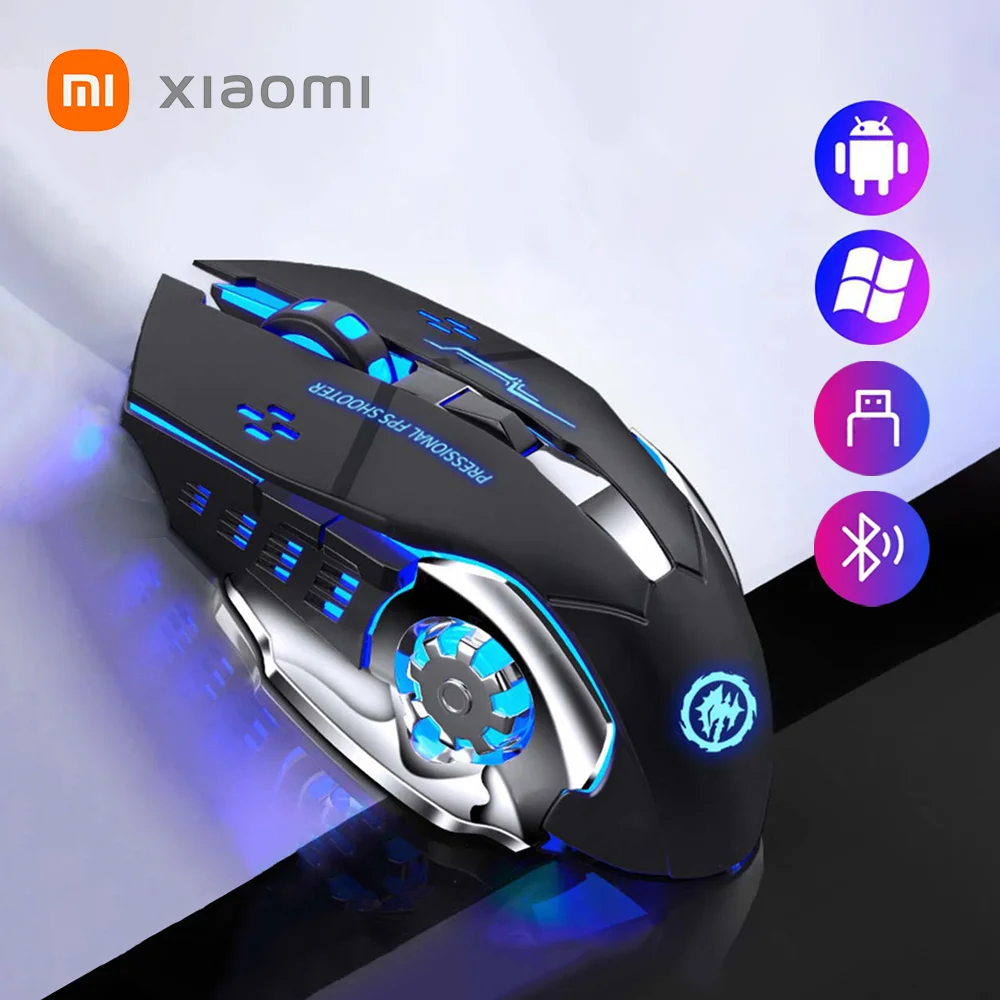 

Xiaomi Bluetooth Gaming Mouse Wireless 2.4G Rechargeable Ergonomics Backlight Silence Office Mouses E Sports Mechanical Keyboard
