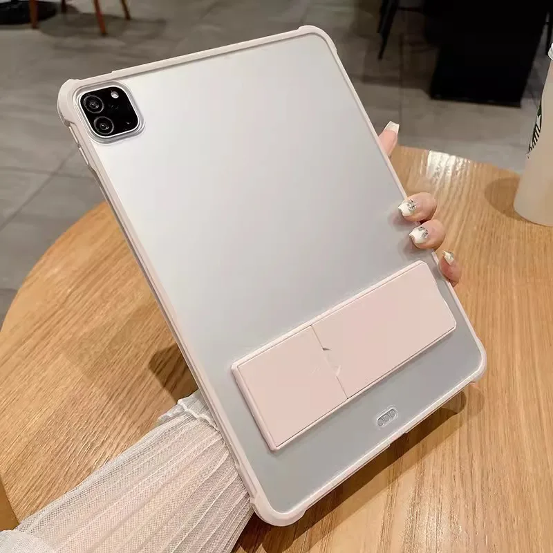 Frosted Case Voor iPad A16 11e Gen 2025 Air11 Air7 Mini 7 A17 Pro 6 Air Pro 11 10 9 Air 6 5 4 3 10.9 10.5 10.2 9.7 Met Beugel