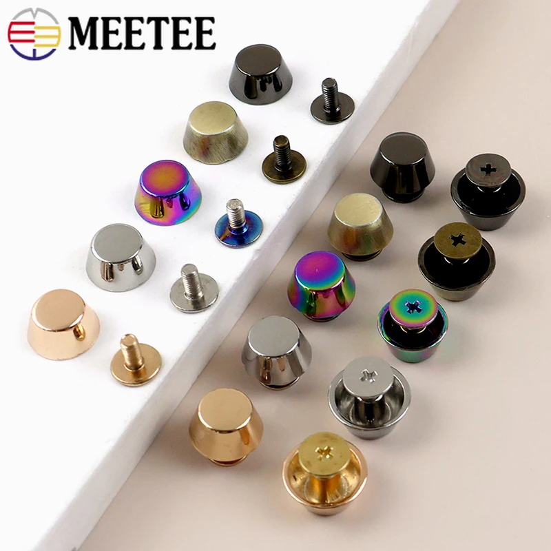 10/20 قطعة حقيبة معدنية أسفل الأمتعة الجلود المسامير مشبك محفظة ظهره مسمار حماية قدم مسمار أبازيم DIY بها بنفسك الخياطة اكسسوارات