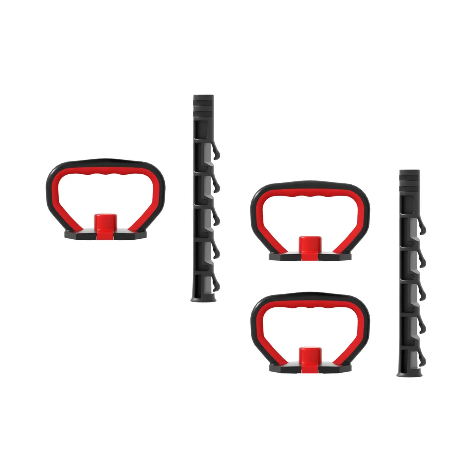 Weight Adjustable Kettlebell Handle with Base for Plates Dumbbell Grip Gym Hand Grips for Full Body Training Exercise Equipment - view 5
