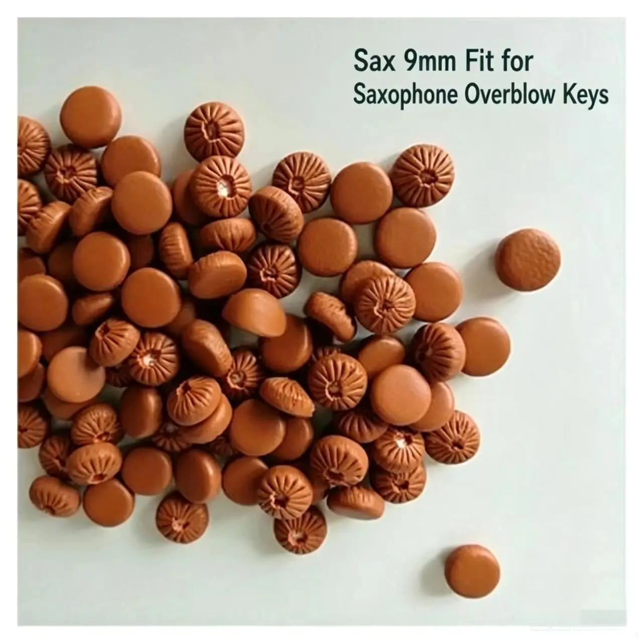 diameter 9mm Sheepskin Cushion Sound Hole Saxophone Treble Key Soft Padded Support Music Instrument Accessory