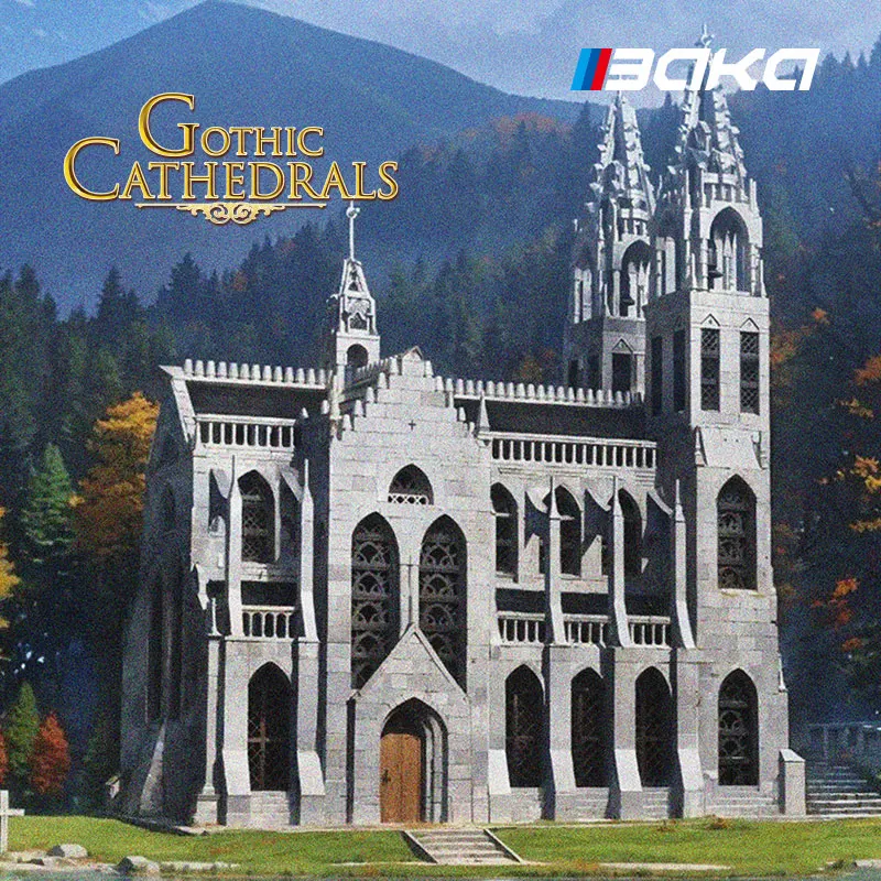 

4136PCS Medieval Gothic Cathedral Building Blocks Castle Model Bricks Desktop Decoration Kids Educational DIY Toys Holiday Gifts