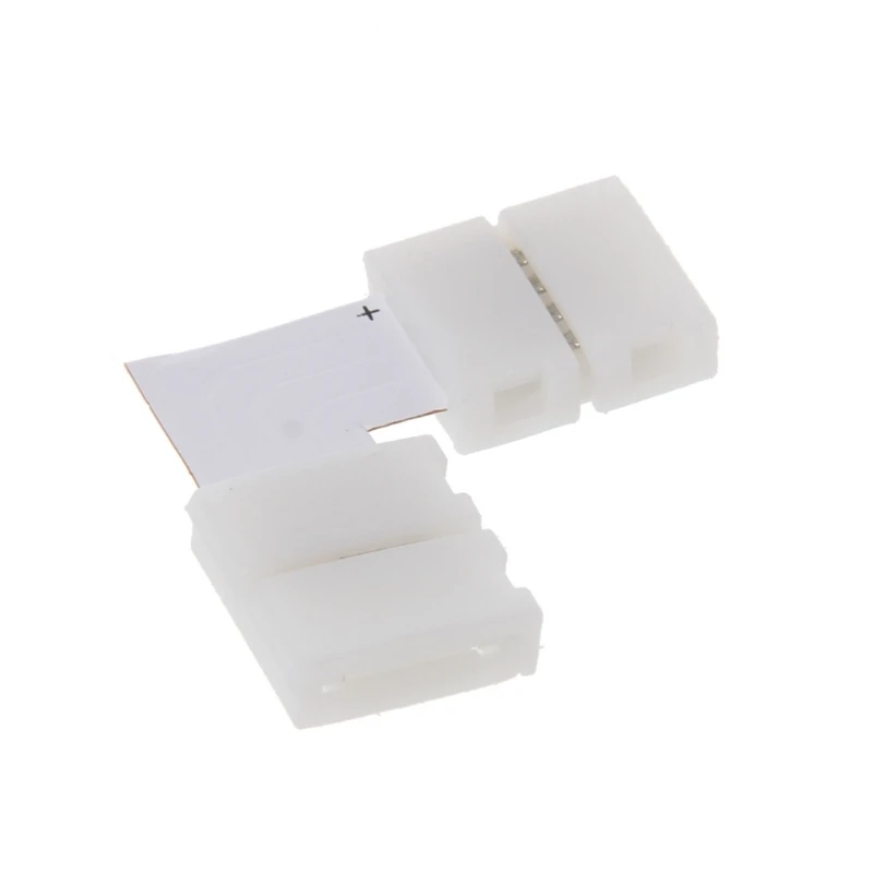 4 Pin LED Connector L Shape Corner Quick Splitter 10mm 5050 RGB LED Dropship