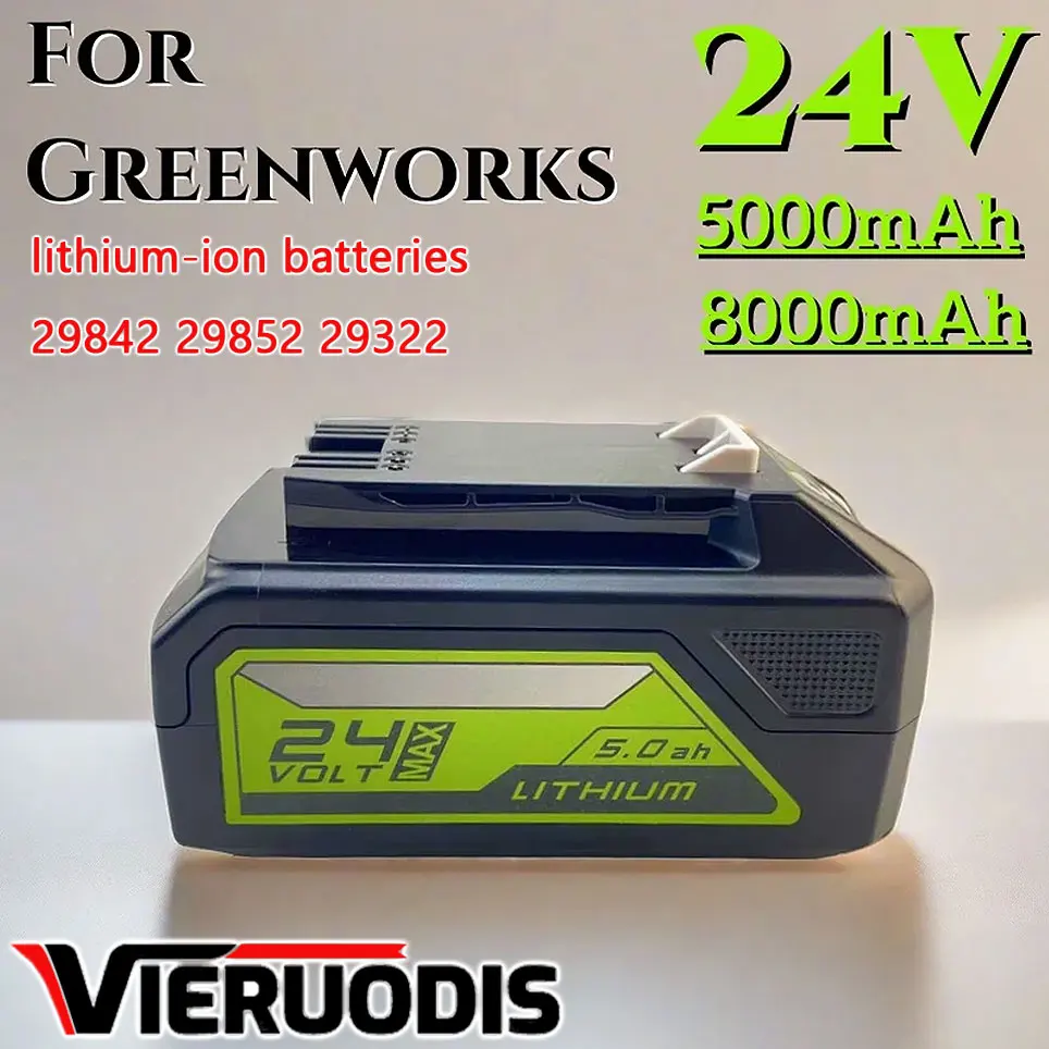 

24V 8000mAh Li-ion Rechargeable Battery for Greenworks 24V 48V electric tool screwdriver lawn mower lithium battery