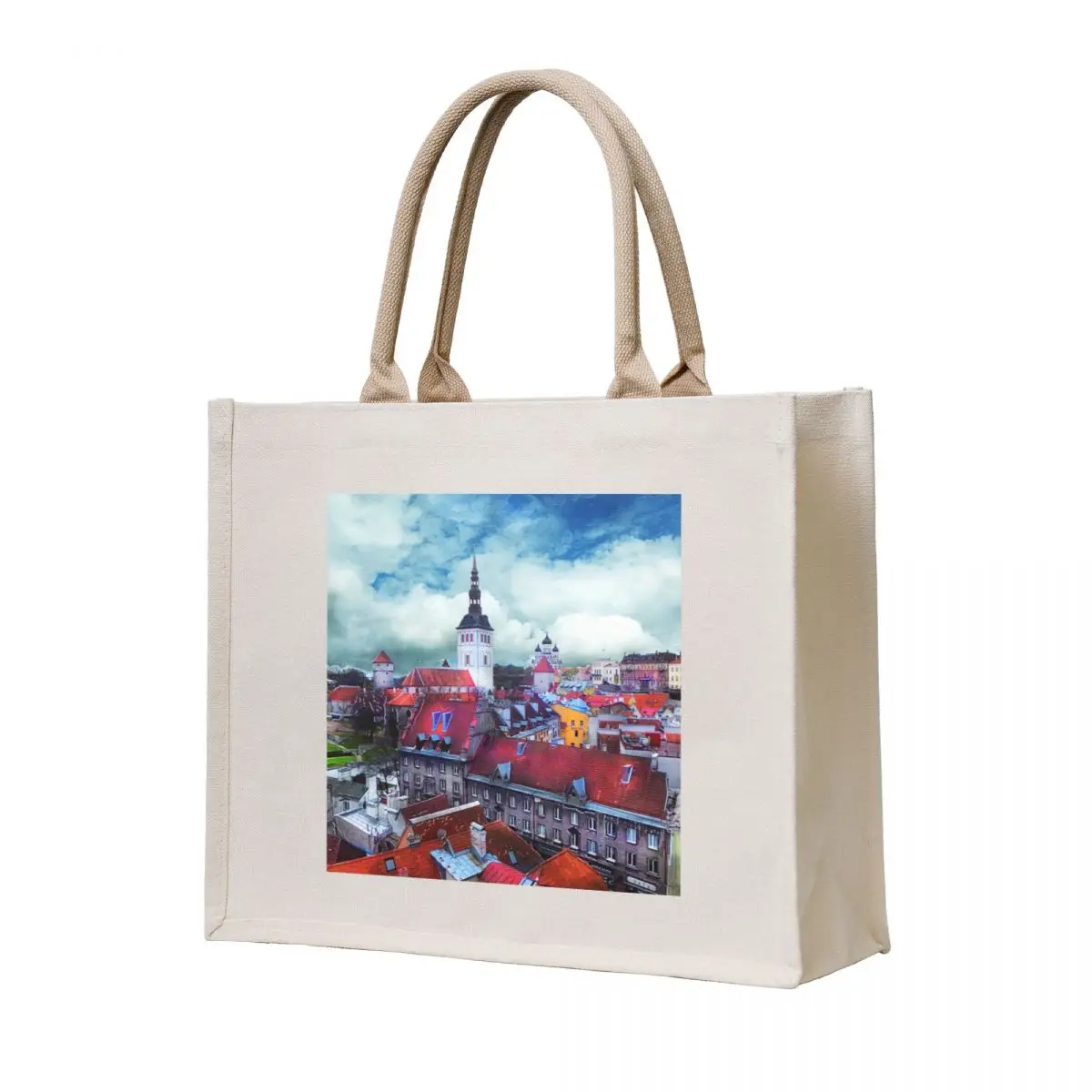 

Tallinn art 3 #tallinn #city Tote Bag Women's shopping bag shopper bag woman eco folding luxury women