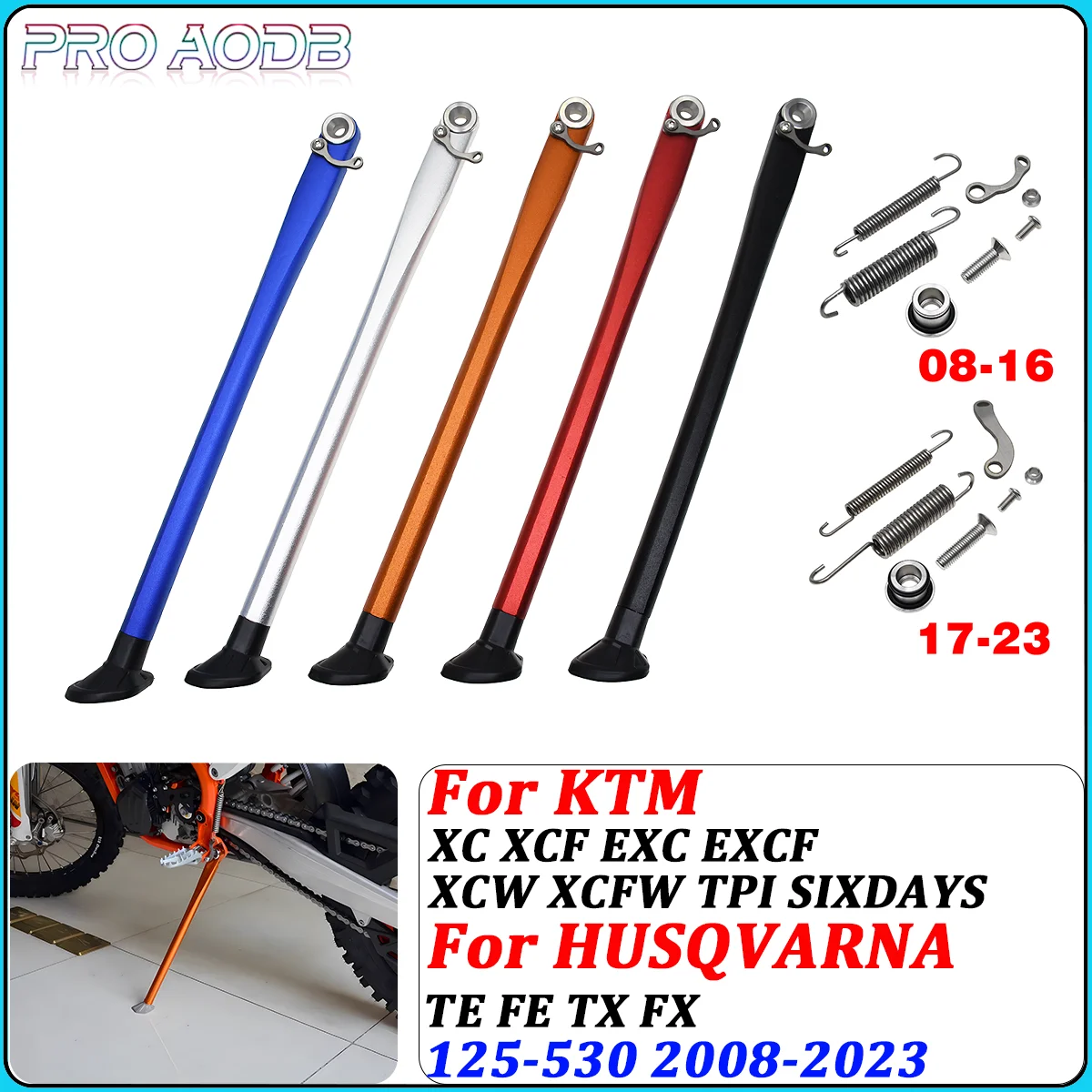 

Motorcycle Kickstand Side Stand For KTM EXC EXCF XC XCW XCF XCFW TPI SIX DAYS 125 250 350 400 450 500 2017-2023 Husqvarna GasGas