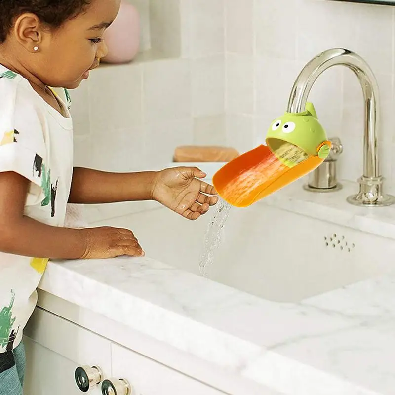 Sink Handle Extenders Cartoon Silicone Toddler Faucet Extender Kids Safety And Fun Hand-Washing Solution For Bathroom Kitchen