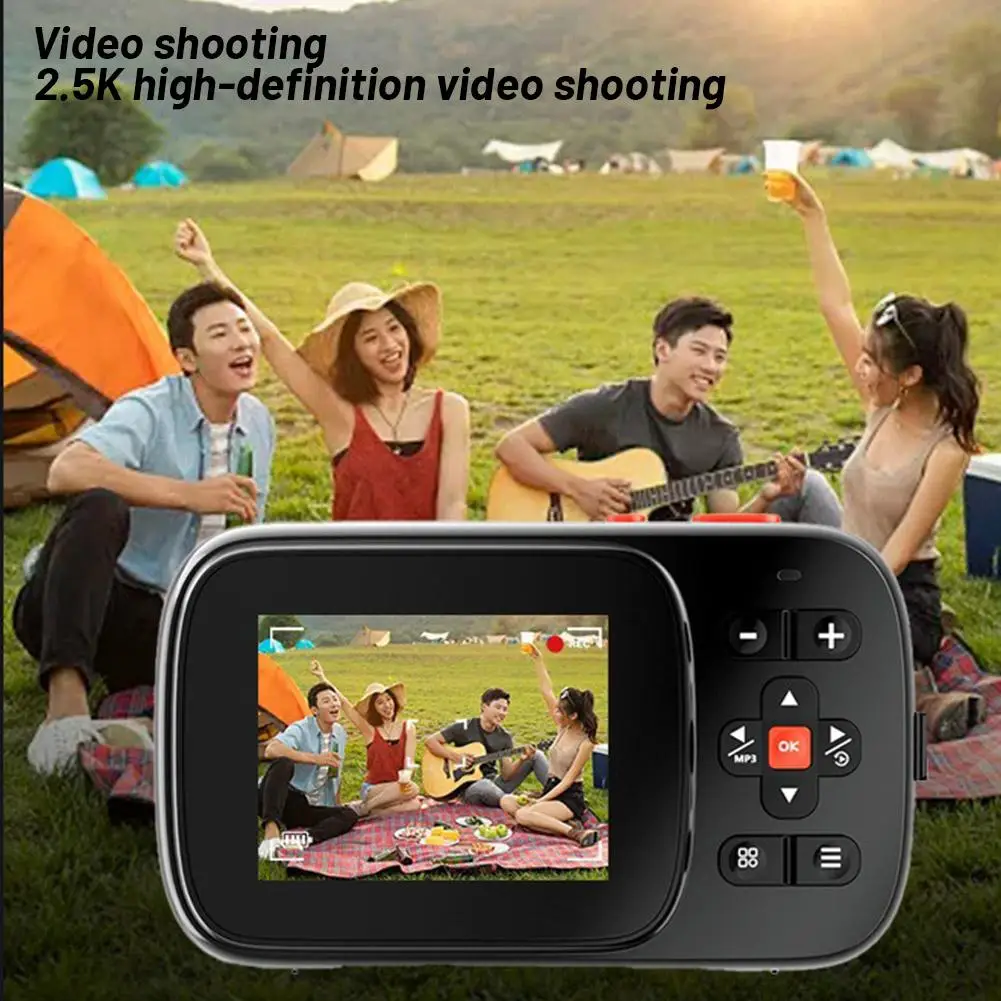 16x Zoom Dual Screen High Definition Digital Camera 720,000 Pixels MP3 Function Auto Focus Mini Card Camera Multiple Languages