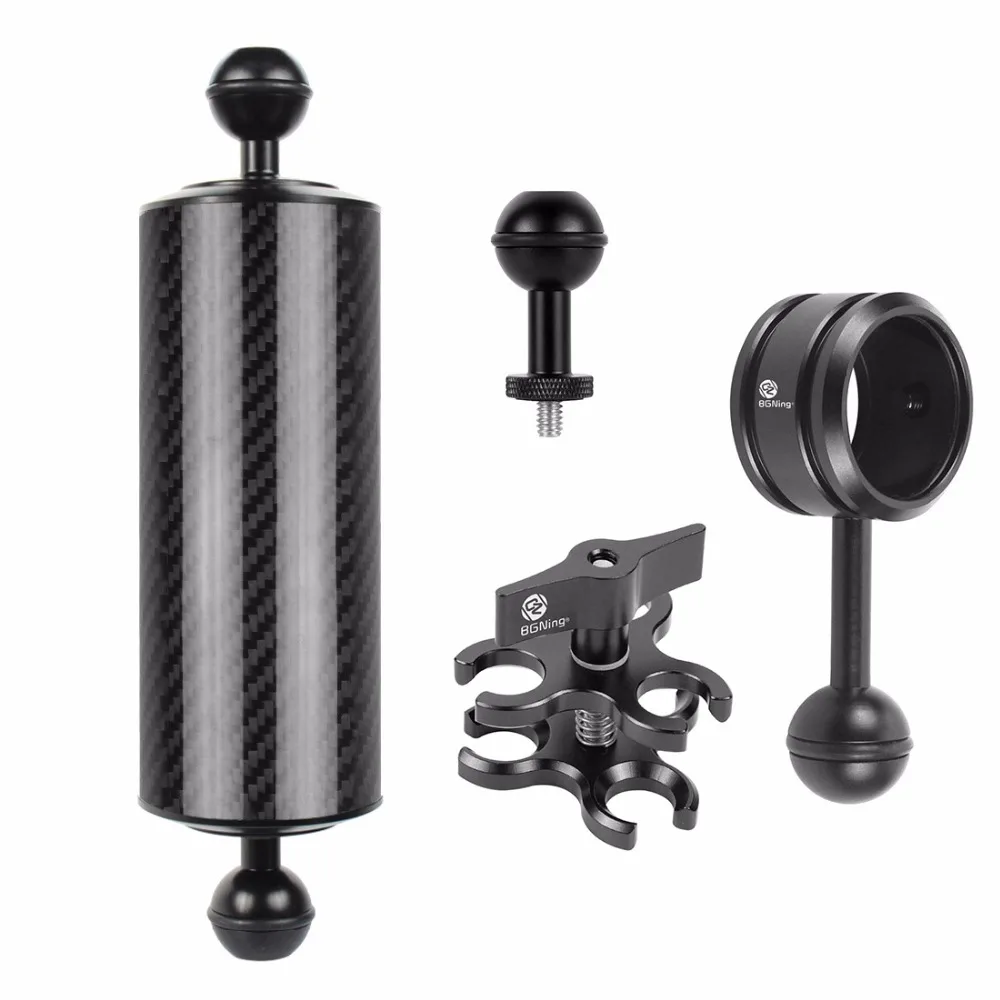 Float Buoyancy Aquatic Arm Dual 1" Ball Arm 5" 8" 10" 12" D60MM DSLR Cam Diving Tray Extend Light Bracket für Gopro OSMO Action – Detail 2
