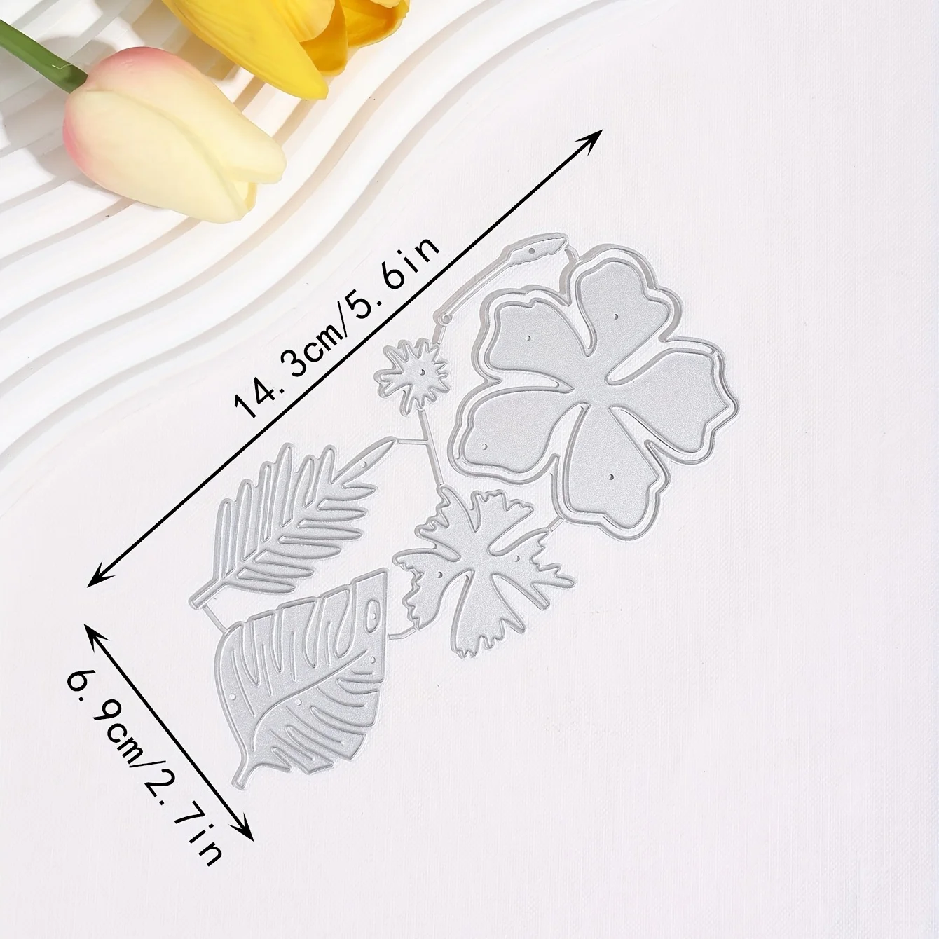 3D Flower and Leaf Decoration Plant Metal Cutting Mold for DIY Handmade Photo Album Decoration Crafts Paper Card Production