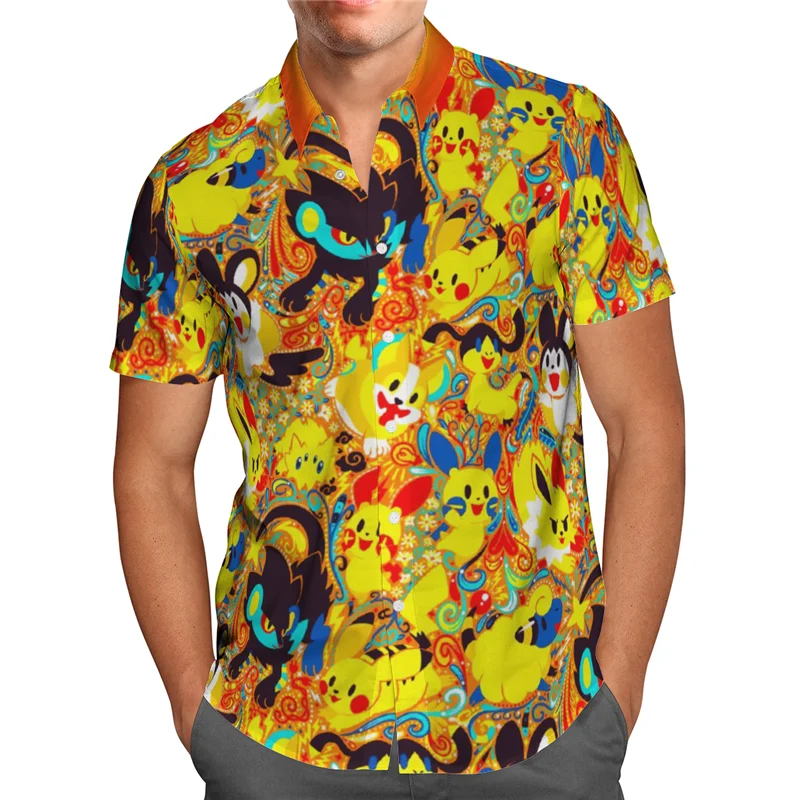 Hawaii Shirt Beach Summer Anime Hawaiian Shirt 3D Printed Men's Shirt Women Tee hip hop shirts cosplay costume 04