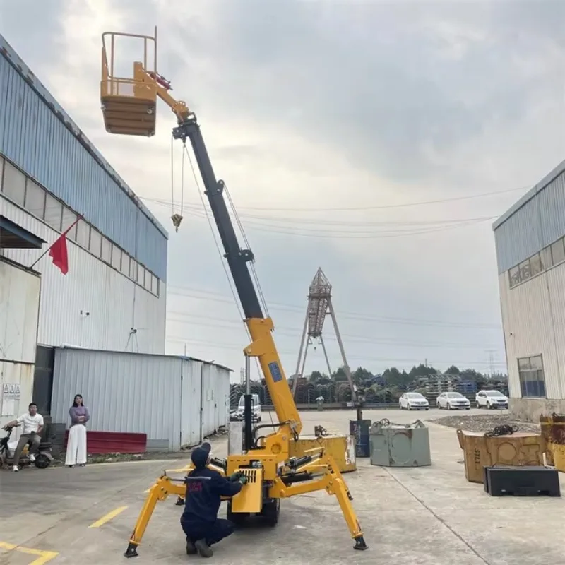 Portable Spider Crane Small Crawler Crane Mini Crawler Hoister Hydraulic Spider Lift 360 Rotation Lifting Customized Fixture