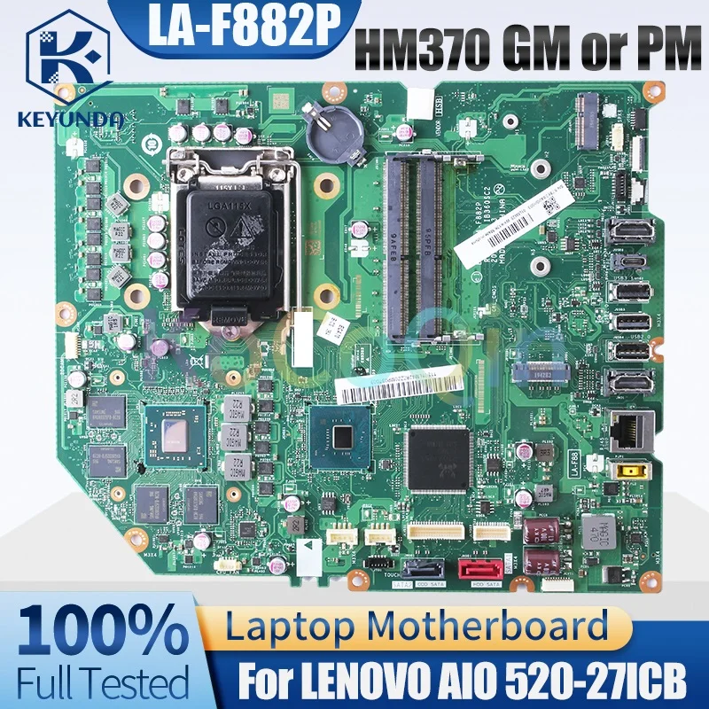 Original For LENOVO AIO 520-27ICB Mainboard LA-F882P HM370 216-0905004 01LM428 11S01LM426ZZZ All-in-one Motherboard