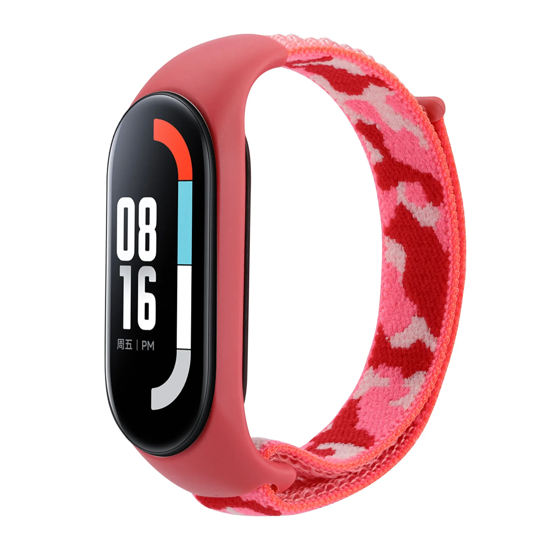 สายไนลอนลายพรางสำหรับ Xiaomi Mi band 7 6 5 4 3สร้อยข้อมือที่สะดวกสบายสำหรับนาฬิกา Xiaomi Mi band 7 6 5สายรัดข้อมือ Correa