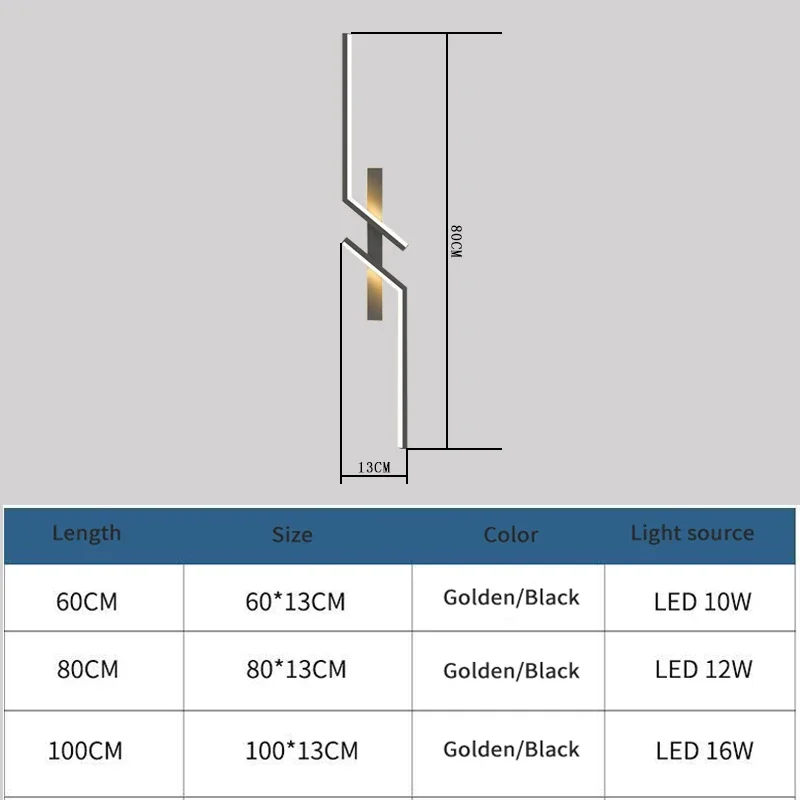 Modern Creative Strip Led Wall Lamp Minimalist Bedroom Bedside Wall Sconce Led Lights Living Room TV Sofa Background Wall Lamp