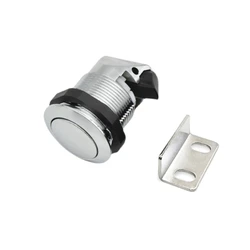 Push Button Catch Lock Cupboard Door Cabinet Latches Knob Drawer Locks