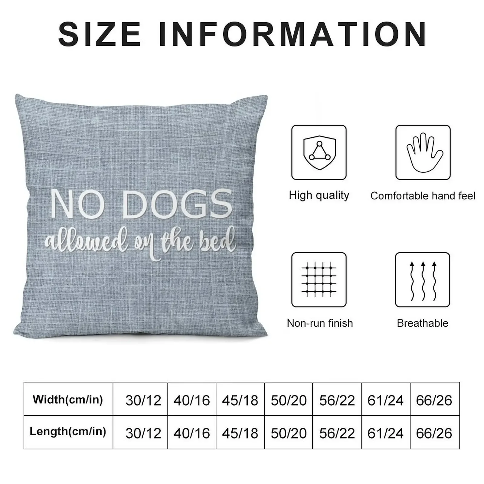 No Dogs Allowed On The Bed Throw Pillow Decorative pillowcase Bed pillowcases Pillowcases pillow