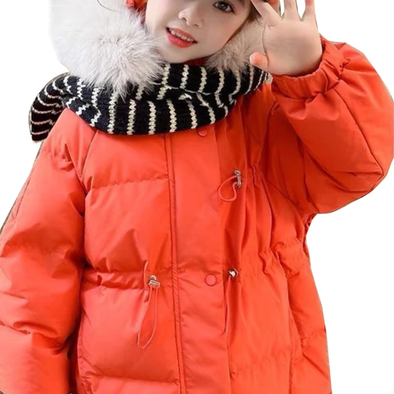 Écharpe d'hiver élégante pour bébé, foulard tricoté chaud pour enfants, vêtements doux élégants pour les activités plein