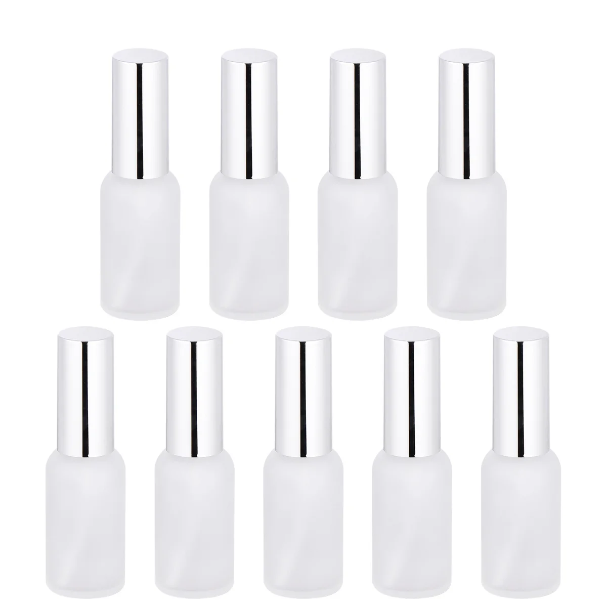 

9Pcs Matte Finish Essential Oil Bottle 100Ml Glass Spray Subpackaging Container with Press Pump for Easy Dispensing and