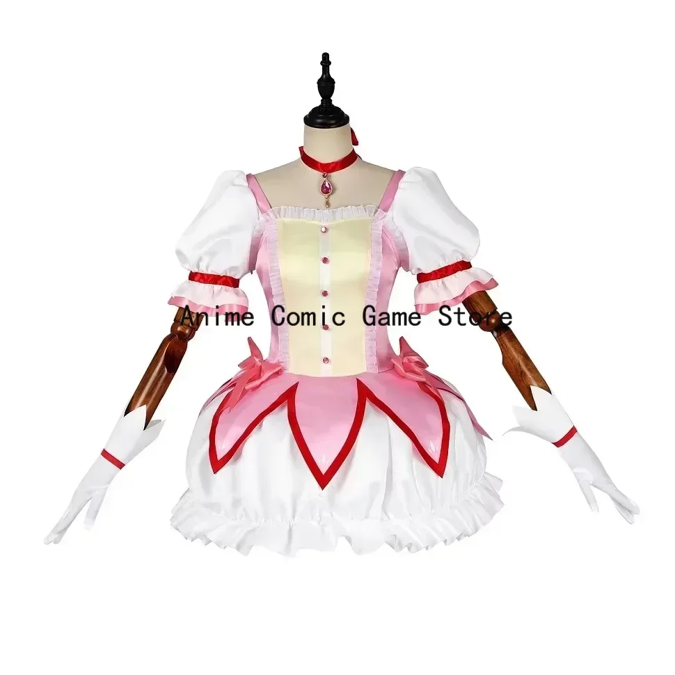 In Stock Kaname Madoka Akemi Homura Cosplay Combats Anime Puella Magi Magica School Uniforms Halloween Party Outfits for Women