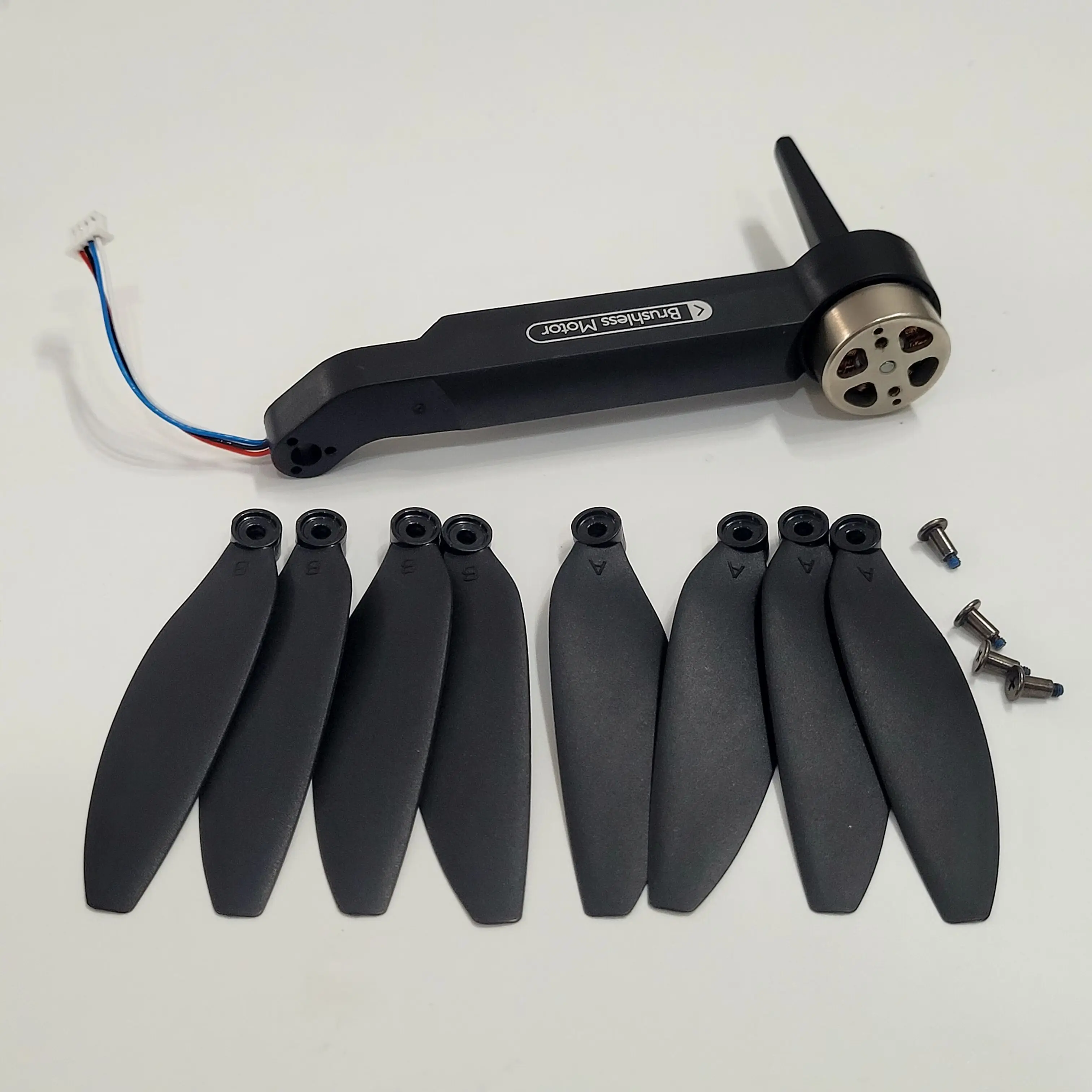 F198 MAX PRO Original Motor Arm with Propller SPare Part Kit for Toy Helicopter F198MAX Arm Blade Accessory