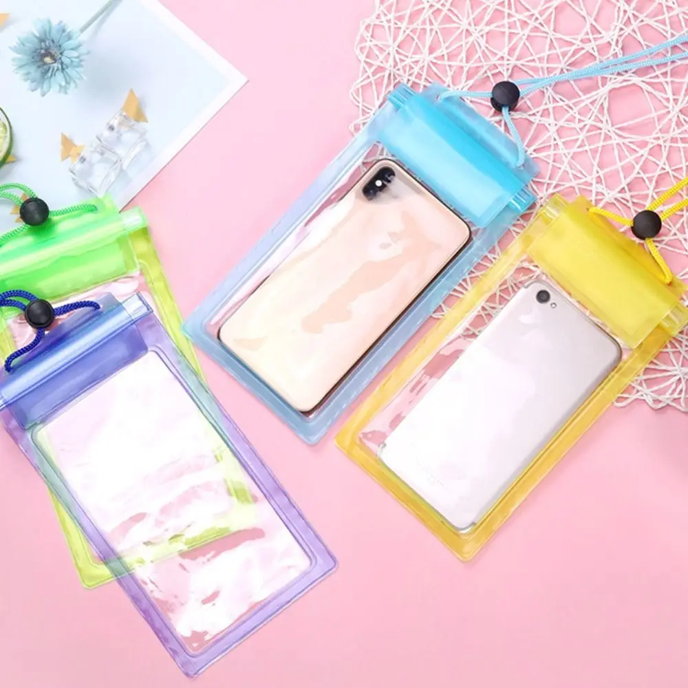 PVC Mobile Phone Covers Outdoor Waterproof Case Underwater Snow Transparent Sealed Bag Rainforest Swimming Pouch Dry Drying Bags