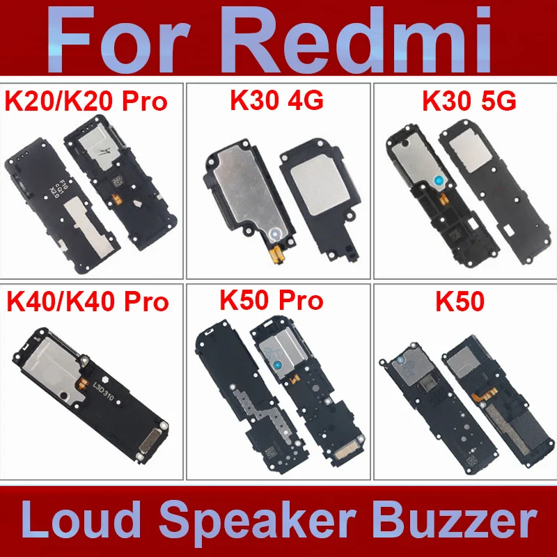 Bottom Loudspeaker For Xiaomi Redmi K20 K30 4G 5G K40 K50 Pro K30 Ultra/K40 Game Enhanced/K50 Gaming Sound Buzzer Ringer Parts