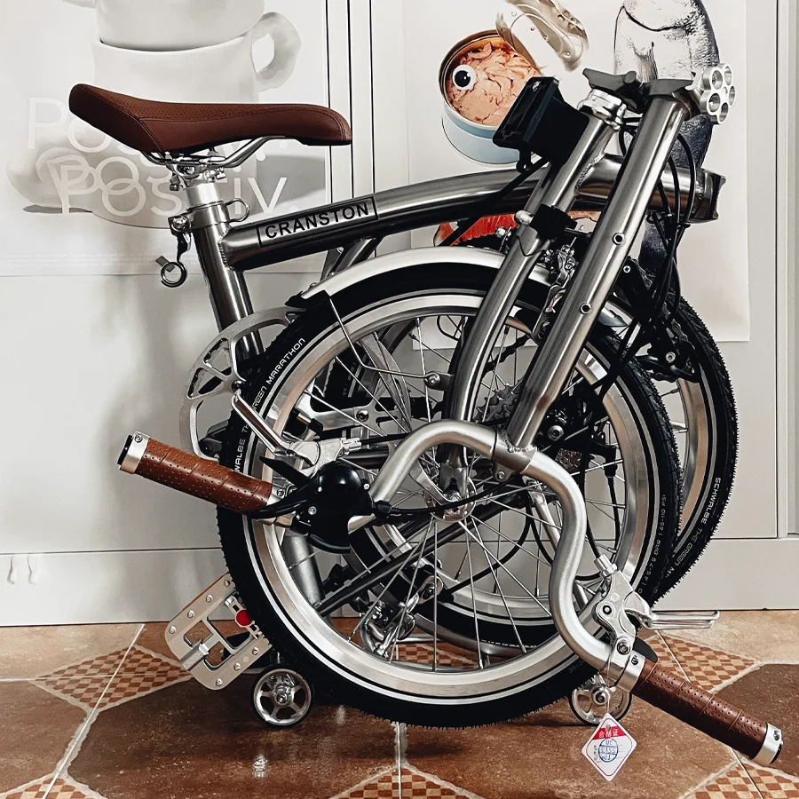 

CRANSTON 20 Inch 9 Speed Folding Bicycle Ultra Light Portable Adult Students Chromium-Molybdenum Steel Folding Bike 406 Wheel