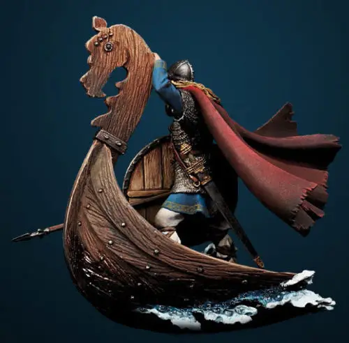 54mm Die-casting Resin Figure Model Assembly Kit Resin  Viking Warrior Unpainted Need To Assemble DIY Painted Model