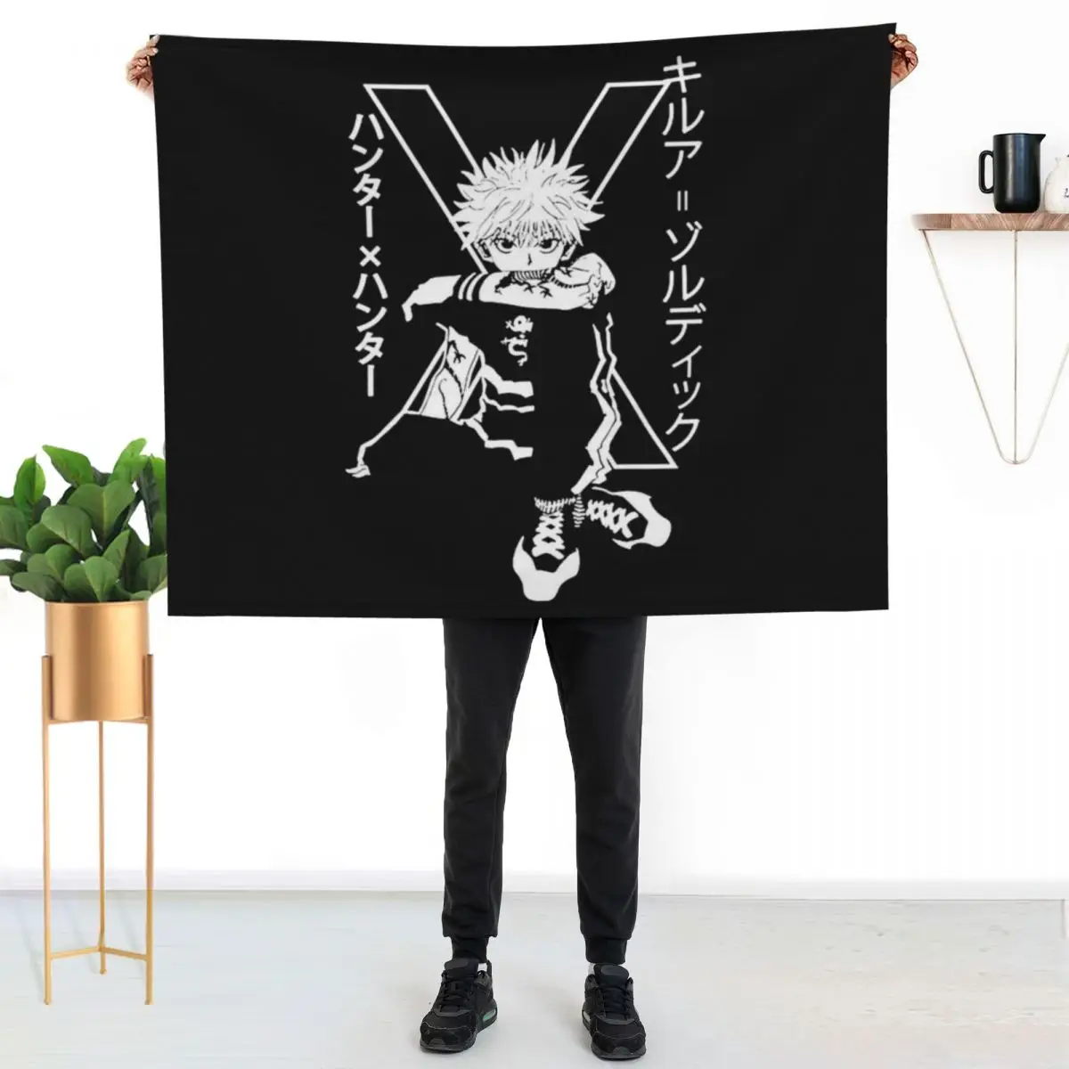 Kill-ua Zo-ldyck Hunter-xhunter Throw Blanket Blankets For Bed Picnic Furry Beautifuls Luxury Thicken Custom Blankets