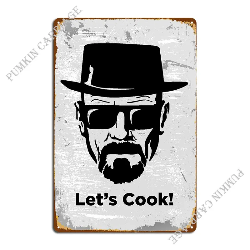 Heisenberg Lets Cook Metal Sign Bar Cave Living Room Classic Tin Sign Poster