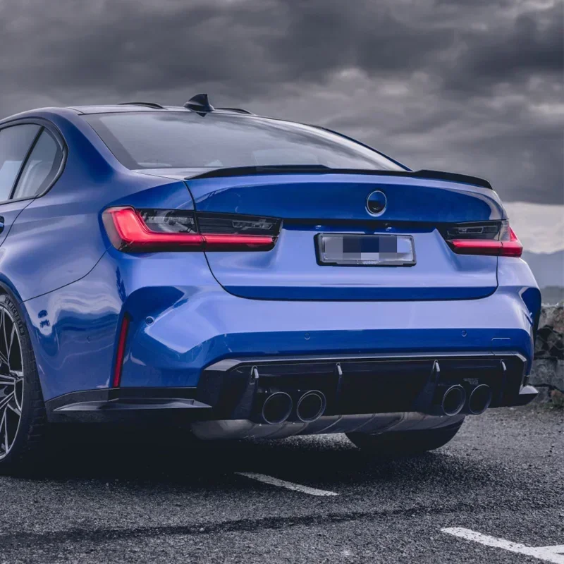 For BMW G20 2019-2023 Rear Bumper Lip Spoiler Cap Rear Trunk Roof Wing M3 Style Rear Roof Lip Spoiler Wing ABS Car Accessories
