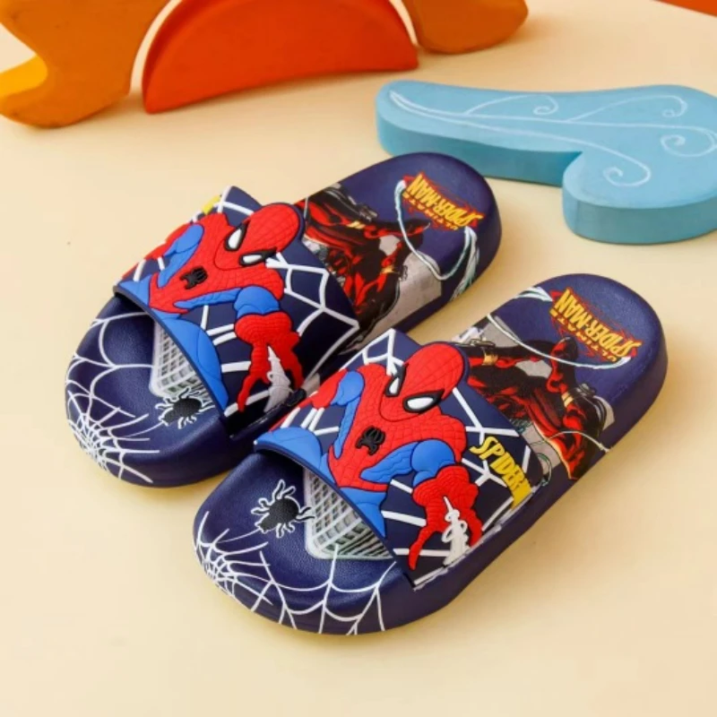 Children\'s Slippers Summer Boys\' Cartoon Home Indoor Anti slip Soft Sole Baby Slippers Boys\' Girls\' Slippers Bathroom Shoes Size