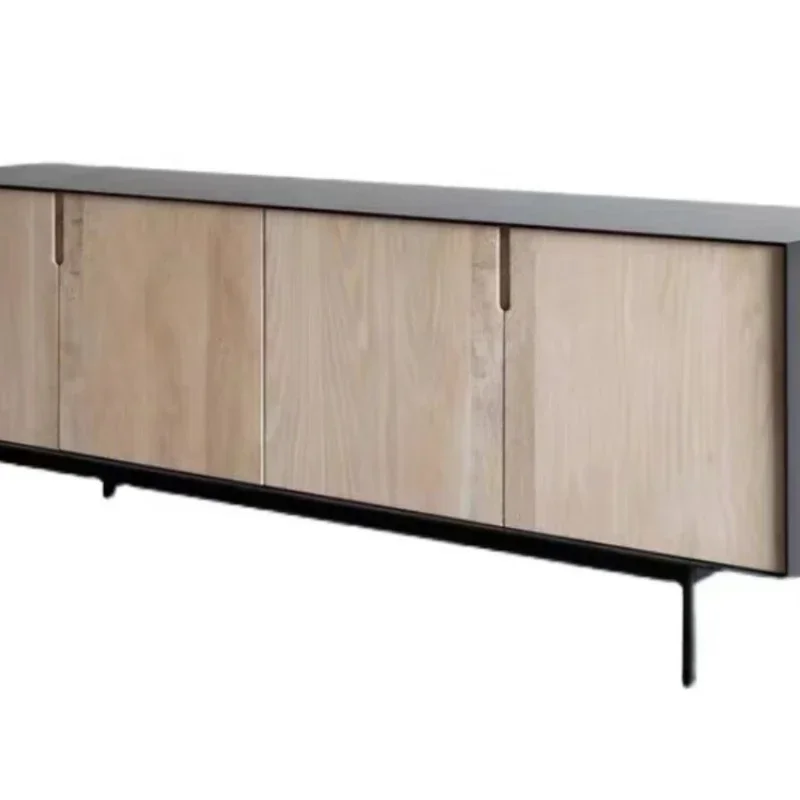 

TV cabinet coffee table combination European modern simple bedroom small apartment living room light luxury high cabinet solid