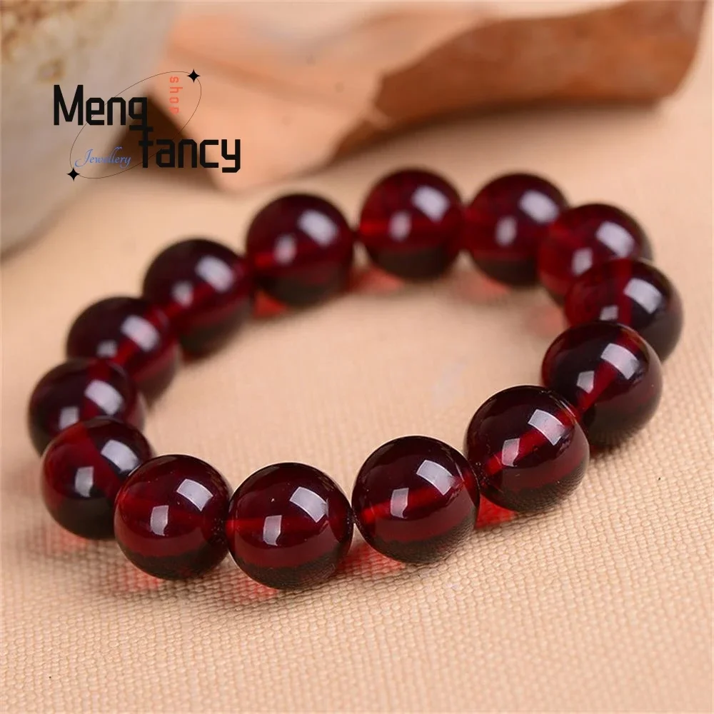 

Natural Beeswax Baltic Sea Blood Amber Bracelet Simple Personalized Exquisite Fashion Luxury Jewelry Best Selling Holiday Gifts