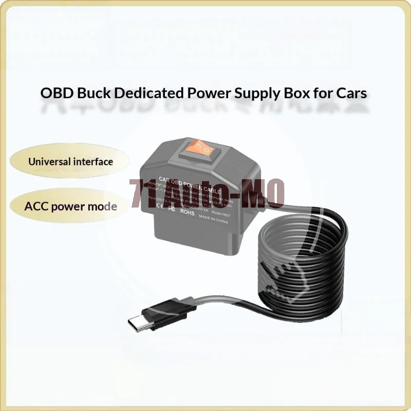 Dash Cam OBD Hardwire Kit Type C Port Support Parking Mode for Long Road Trips Daily Driving Car DVR Use