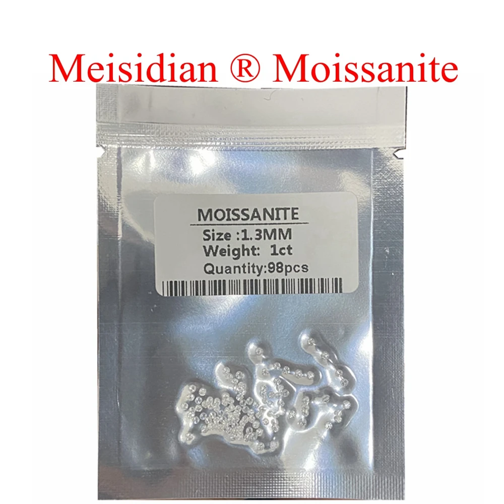 Imagem -02 - Meisidian mm a mm d Vvs1 Solto Gemstnoe d Vvs Moissanite Melee Diamante por Quilate