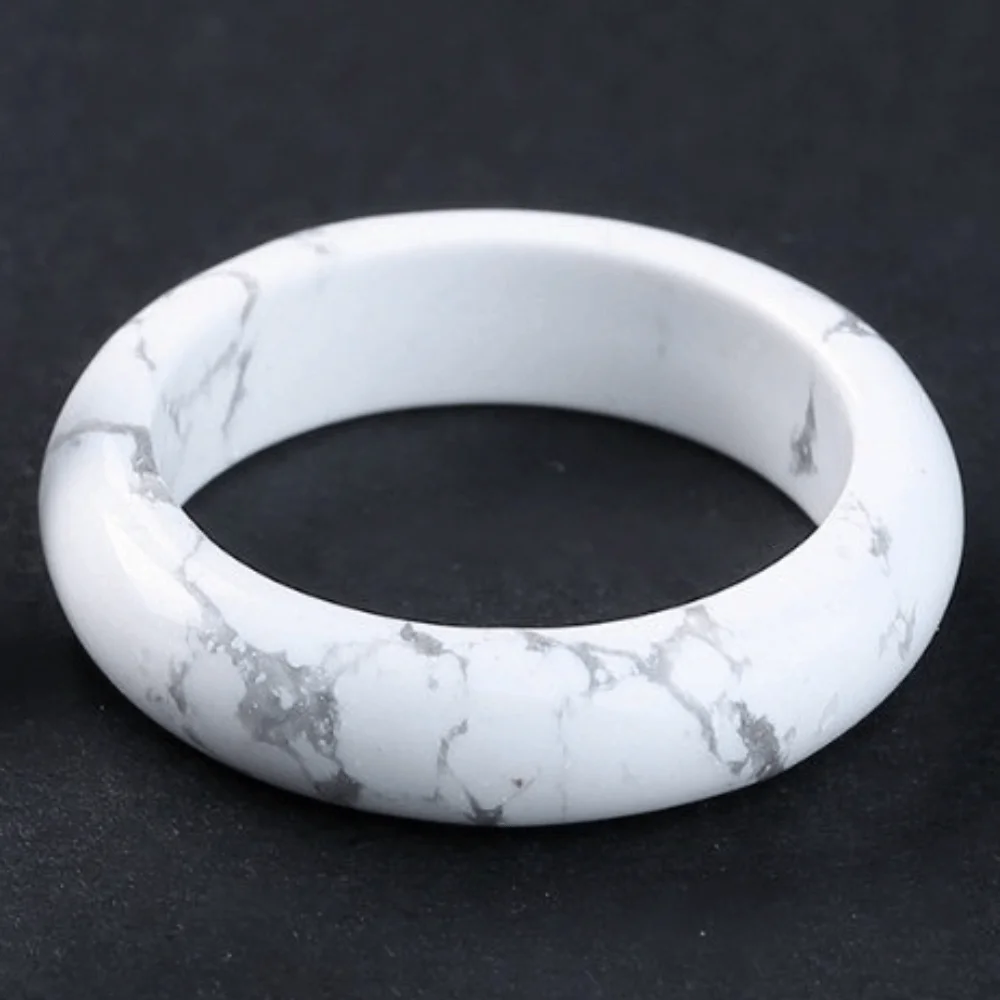 Daily Elegant Crystal Stone Band Rings Obsidian Stone Solid Design Minimalist Ring All-match Natural Crystal Jewelry Gift