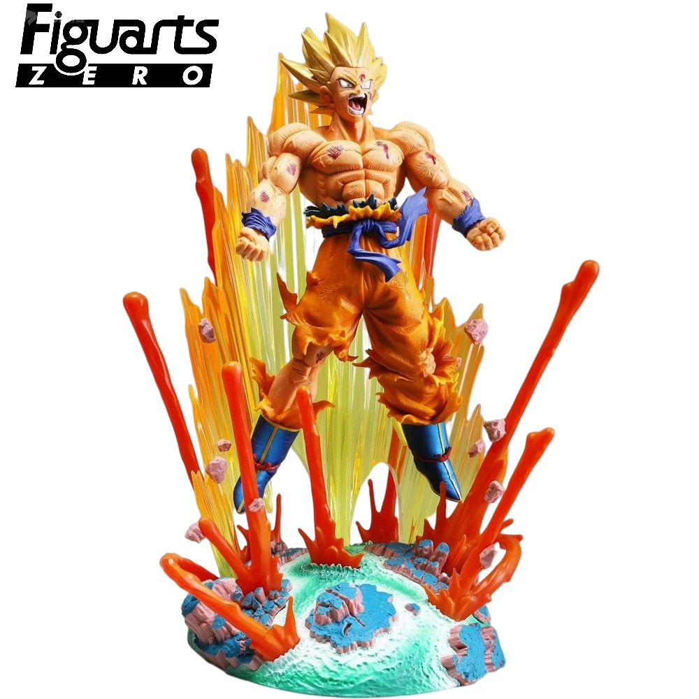 

In Stock DRAGON BALL Super Saiyan Son Goku Bandai Figuarts Zero Series 28CM Anime Action Figure Boxed Model Doll Toys Gift